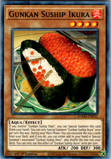 Gunkan Suship Ikura Yu-Gi-Oh card from Stratlock Collectibles