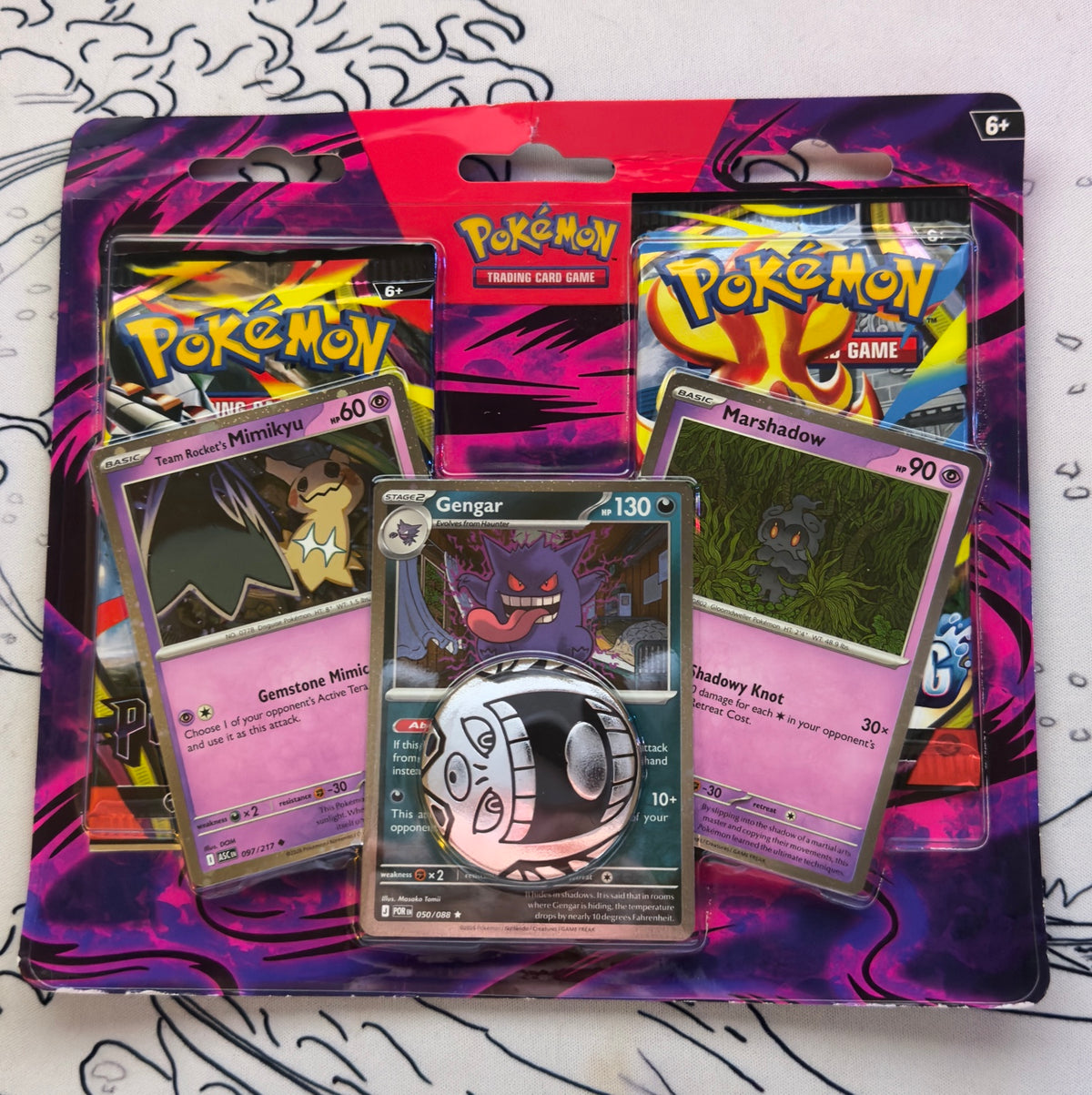 Pokémon TCG: Enhanced 2-Pack Blister — Gengar, Marshadow & Team Rocket's Mimikyu