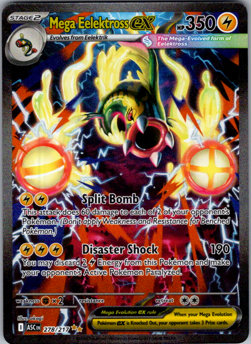 Mega Eelektross ex #278/217 | Ascended Heroes | Special Illustration Rare | English