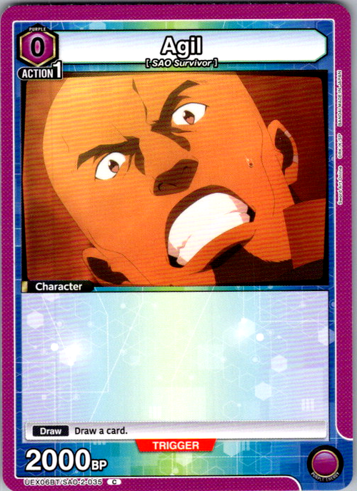 Agil #035 Sword Art Online Vol.2 Union Arena card